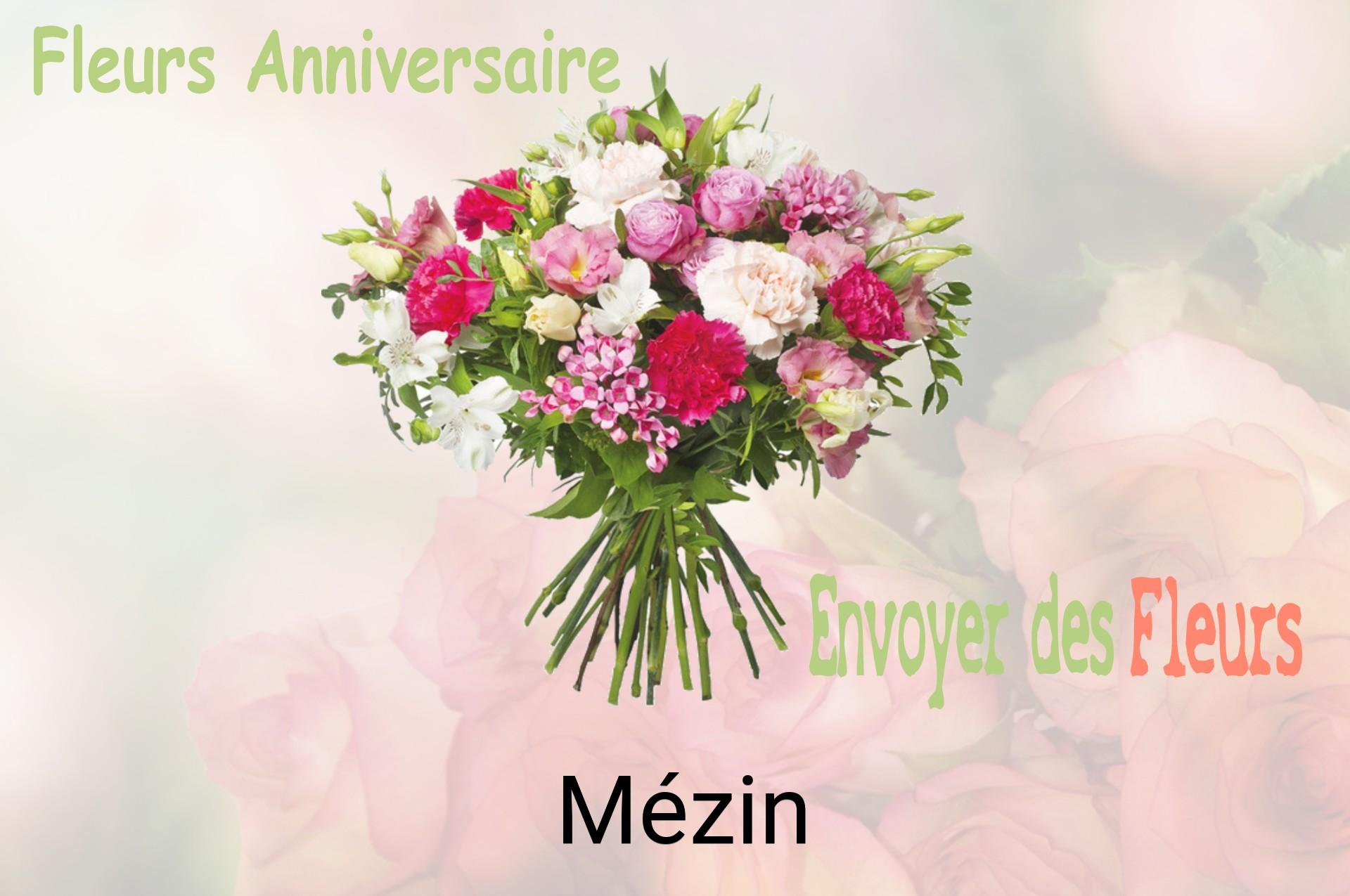 Bouquet de fleurs d’anniversaire livré à Mézin
